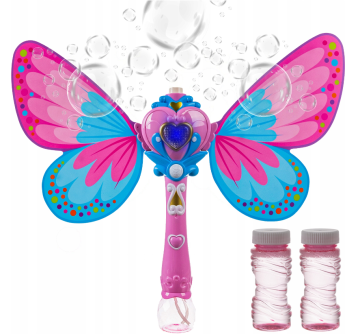 Kouzelná hůlka s mýdlovými bublinami, bublifuk Butterfly Kruzzel 21161