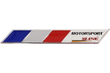 Kovová samolepka Francie Motorsport sline 9x1,5 cm