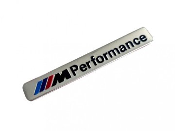Kovová samolepka BMW Performance 9cm chrom
