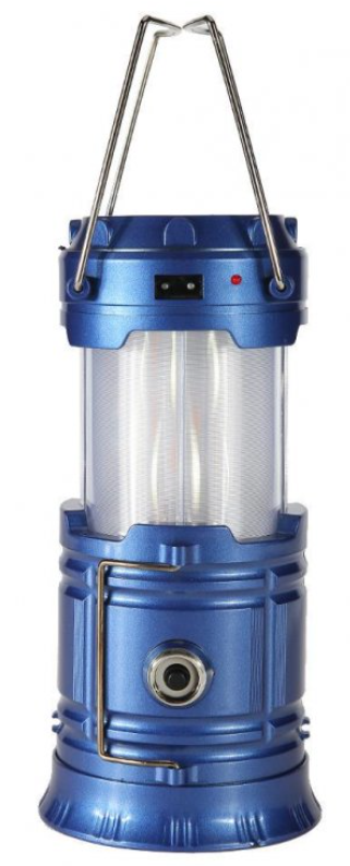 Multifunkční solární přenosná LED lampa 3v1  Barva: modrá