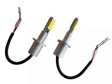 LED autožárovky H1 2x 24 LED, SMD čip 3030, 800lm, bílé, 2ks
